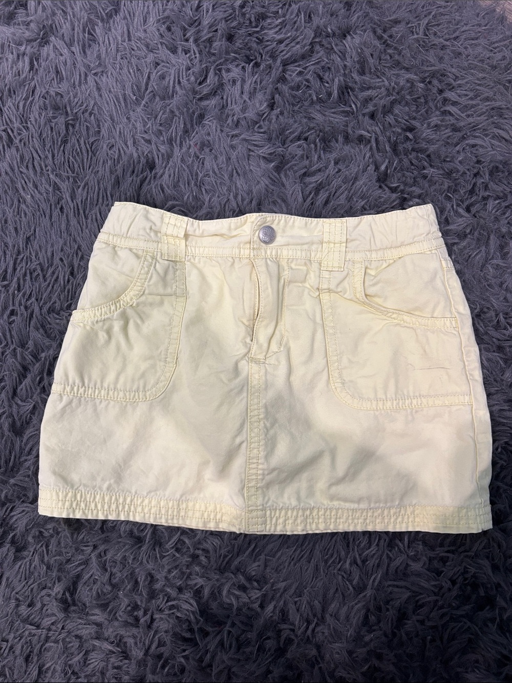 Girls Circo Yellow Mini Skirt with Front Pockets